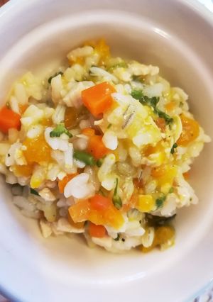 離乳食:彩り野菜としらすのリゾット-レシピのメイン写真