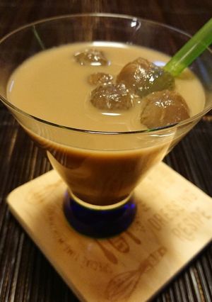 デカっ！わらび餅でタピオカミルクティー風-レシピのメイン写真