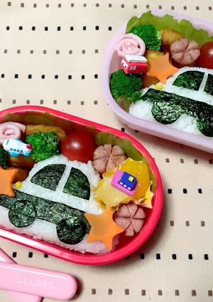 幼稚園 簡単 パトカー弁当-レシピのメイン写真