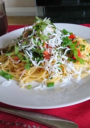 釜揚げしらすのさっぱり冷製パスタ-レシピのメイン写真
