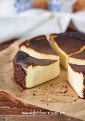 バスクチーズケーキ-レシピのメイン写真