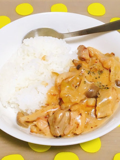 鶏肉ときのこの白ワイン煮込み-レシピのメイン写真