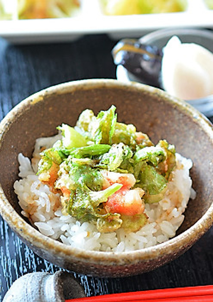 セロリの葉と海老のかき揚げ丼♪-レシピのメイン写真