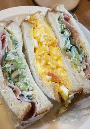 粒マスタード入りベーコンサンド-レシピのメイン写真