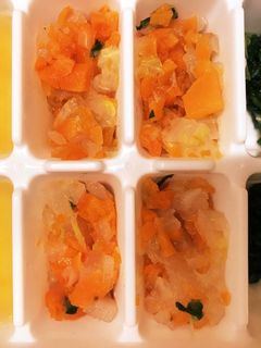 離乳食初期☆野菜のストック(昆布だし)-レシピのメイン写真