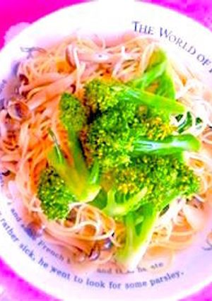 きのことブロッコリーのスパゲティ-レシピのメイン写真