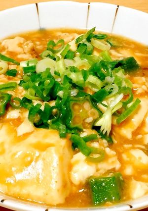 夏が来た！簡単オクラ入り麻婆豆腐-レシピのメイン写真