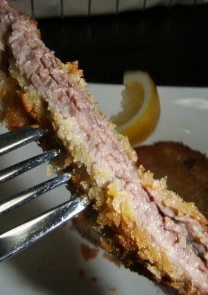 薄切り肉のカツレツ風チーズ風味。-レシピのメイン写真