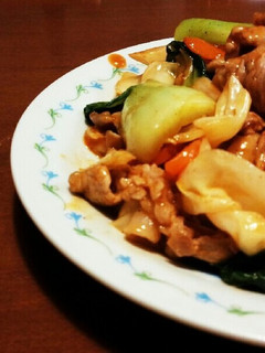 簡単♪豚肉と青梗菜のオイケチャ炒め-レシピのメイン写真