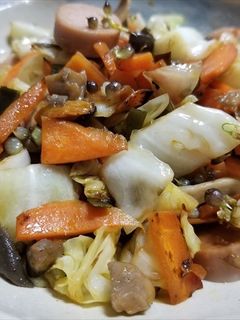 3種のヒラタケ、ノビルのムカゴの野菜炒め-レシピのメイン写真