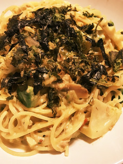 たけのことアボカドの味噌クリームパスタ-レシピのメイン写真