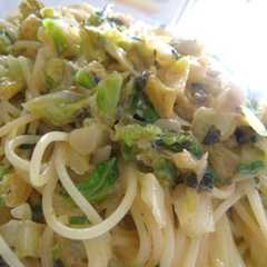 รูปของ キャベツと葱のクリームパスタ