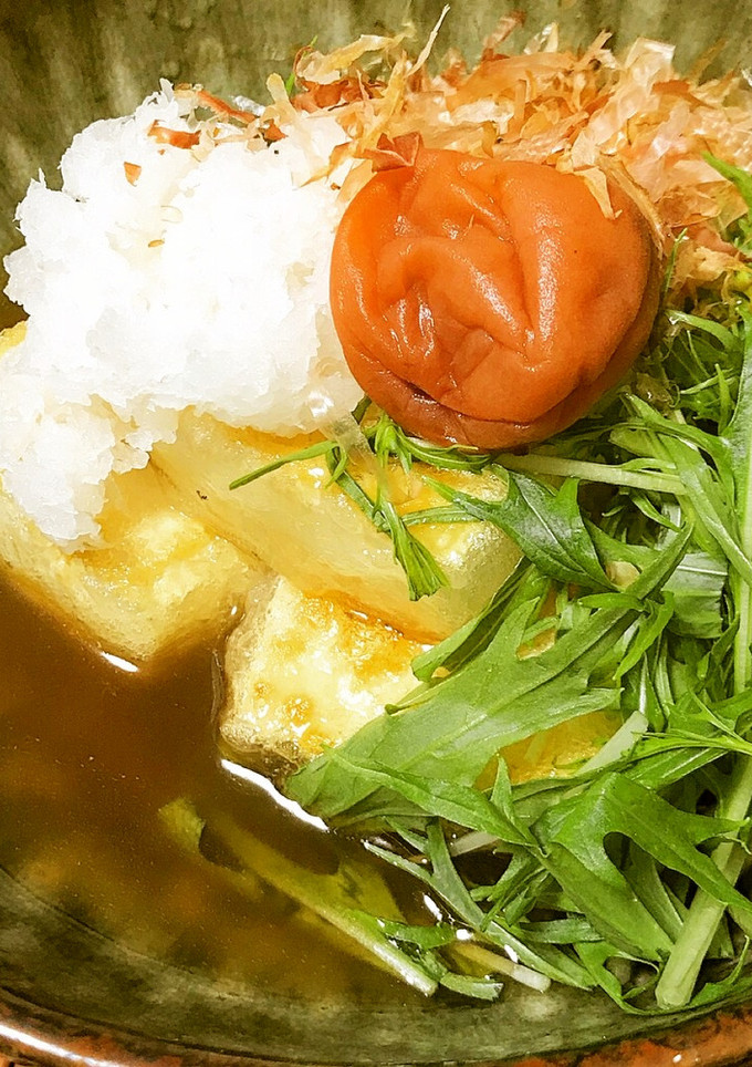 簡単！節約◎梅のさっぱり揚げ出し豆腐-レシピのメイン写真