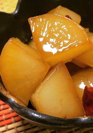 簡単！朝食、節約に◎大根と蒟蒻の甘辛煮-レシピのメイン写真