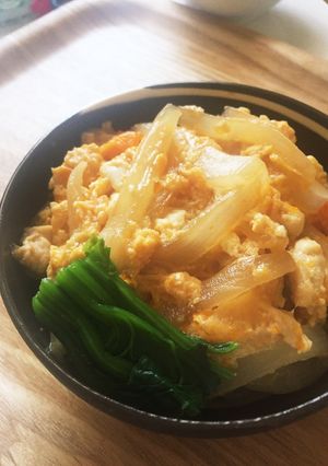 簡単親子どーん！-レシピのメイン写真