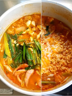 辛ラーメンでプデチゲ-レシピのメイン写真