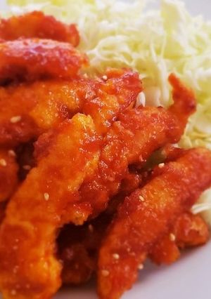鶏胸の甘ピリ辛揚げ-レシピのメイン写真