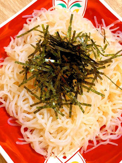 美味しいヘルシーしらたきの梅和風パスタ!-レシピのメイン写真