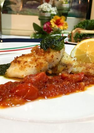 *白身魚のソテー・イタリアンソース添え♡-レシピのメイン写真