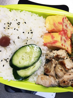 旦那弁当114♥鶏胸肉にんにくソテー弁当-レシピのメイン写真