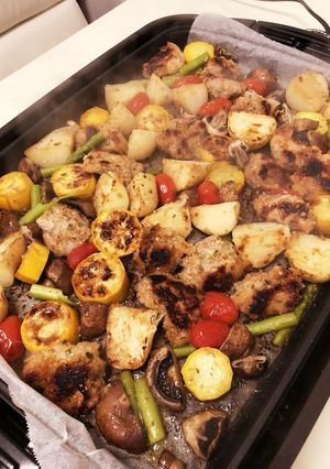 ホットプレートで放っとくぎゅうぎゅう焼き-レシピのメイン写真