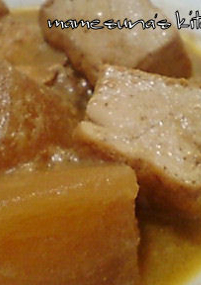 大根と厚揚げのごま炊き-レシピのメイン写真