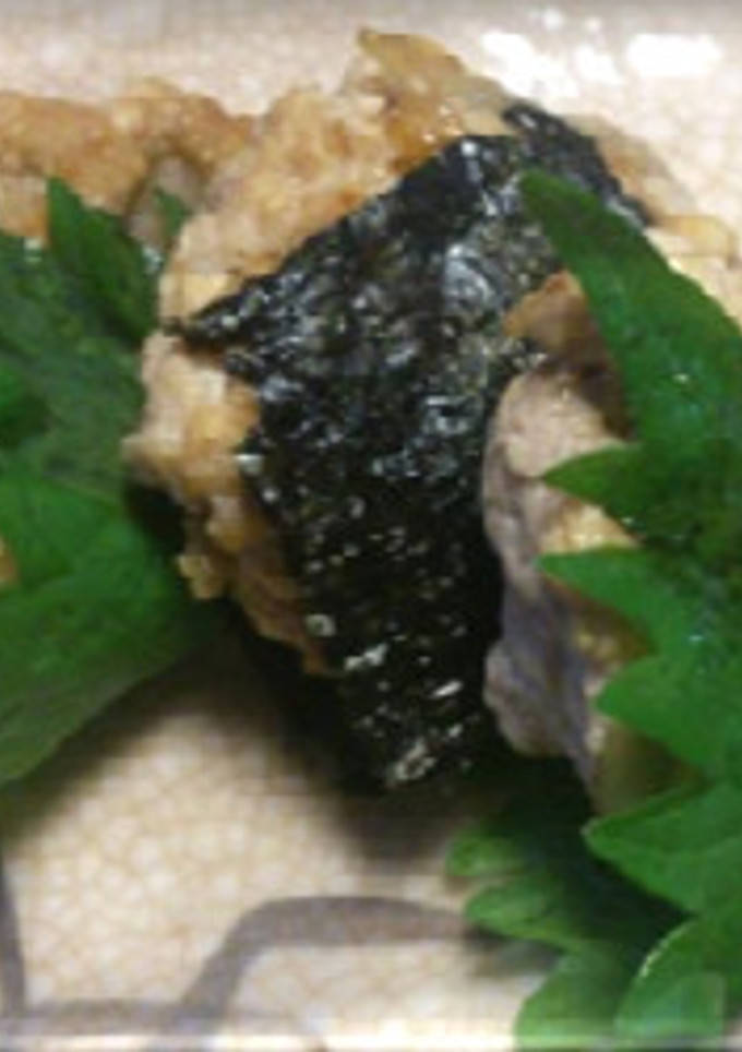 ごぼうと鶏ひき肉の磯辺焼き-レシピのメイン写真