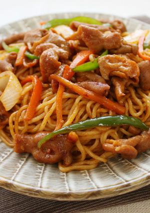 B級グルメ！ホルモン焼きそば-レシピのメイン写真