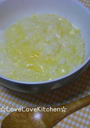 炊飯器におまかせ♪玉子がゆ｡ｏO-レシピのメイン写真