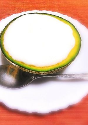 彼女のメロンヨーグルトの食べ方-レシピのメイン写真