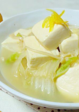 ゆず香る豆腐と白菜のうま煮-レシピのメイン写真