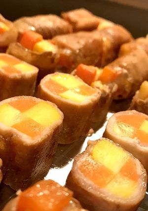 弁当☆冷凍☆野菜の豚肉巻-レシピのメイン写真