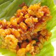 納豆肉味噌のレタスつつみ