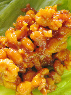 納豆肉味噌のレタスつつみ-レシピのメイン写真