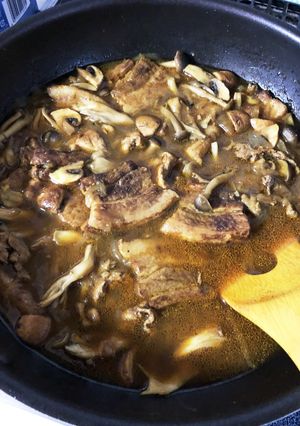 スパイスポークとキノコのカレー-レシピのメイン写真
