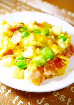 枝豆ベーコンチーズ卵☆スクランブルエッグ-レシピのメイン写真