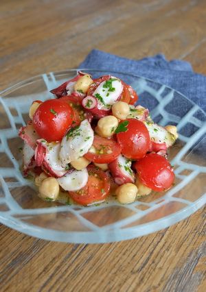 タコと豆とトマトのマリネ-レシピのメイン写真