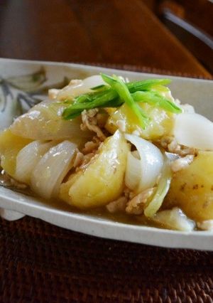＊新じゃが新たまのそぼろあん＊-レシピのメイン写真