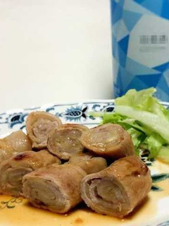 新生姜甘酢漬けでさっぱり、豚肉生姜ロール-レシピのメイン写真