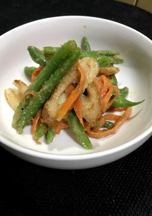 簡単インゲンの胡麻味噌和え-レシピのメイン写真