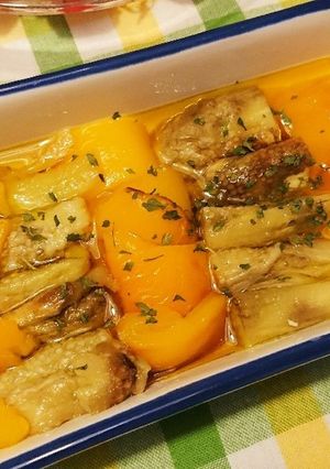 焼きナスと焼きパプリカの和風カルパッチョ-レシピのメイン写真