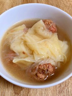 後入れ簡単!春雨ワンタンスープ!-レシピのメイン写真