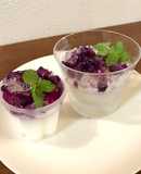 着色料なし！雨上がりの紫陽花ゼリー