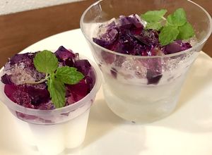 着色料なし！雨上がりの紫陽花ゼリー-レシピのメイン写真