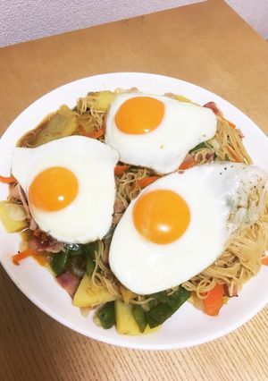 余ったそうめんでミーゴレン-レシピのメイン写真