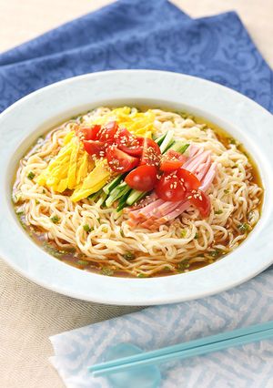 サッポロ一番で！かんたん冷やし中華-レシピのメイン写真