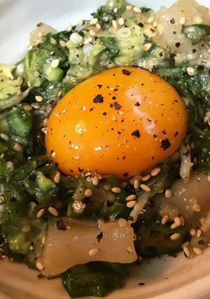★簡単おつまみ★帆立とオクラのばくだん-レシピのメイン写真