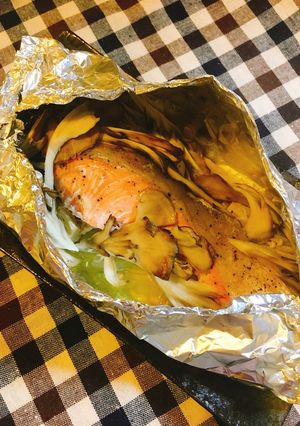 きのこたっぷり♪鮭のホイル焼き-レシピのメイン写真
