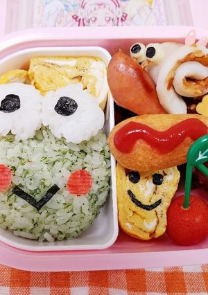 キャラ弁に♪　カエルさんのお弁当-レシピのメイン写真