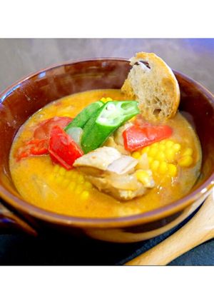 夏野菜の南国風チキンカレー-レシピのメイン写真